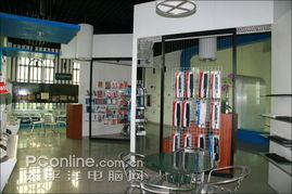 参观办公楼内展厅 键鼠外设应用 太平洋电脑网pconline